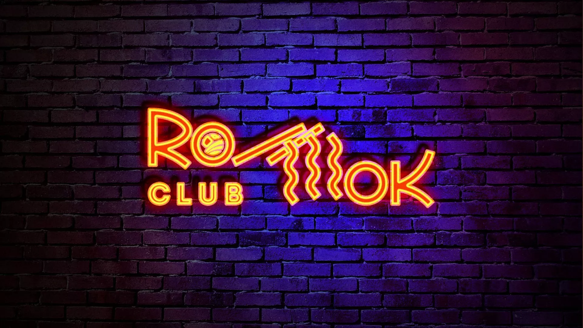 Разработка интерьерной вывески суши-бара «Roll Wok Club» в Верхней Пышме